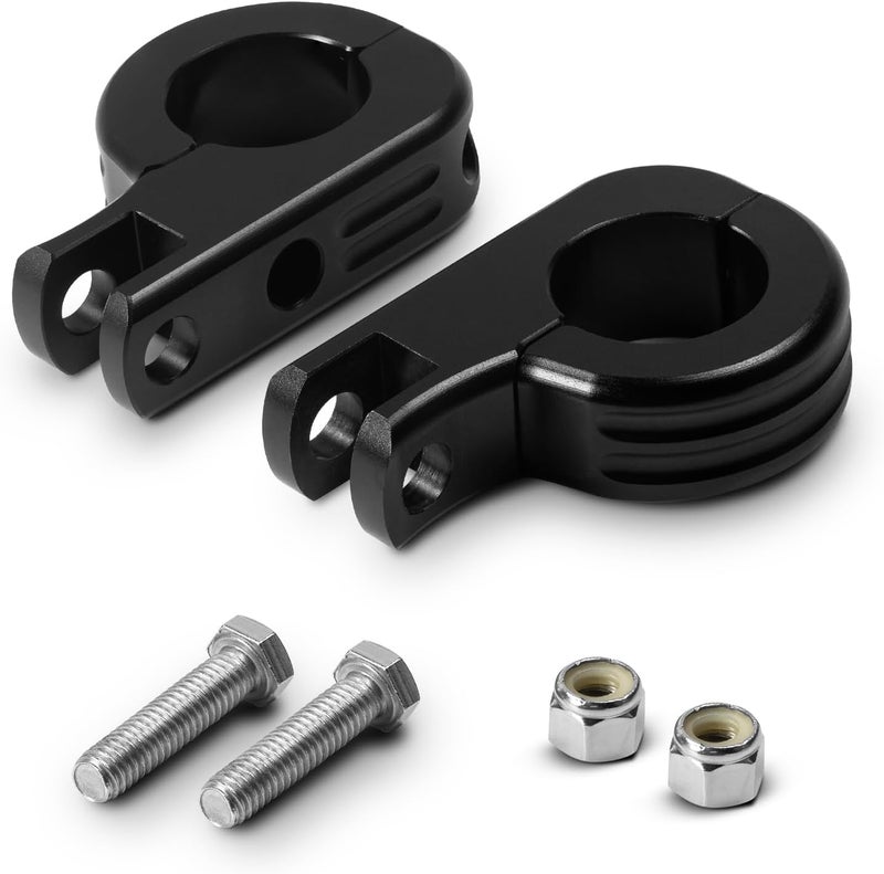 VASTMT Replacements Highway Pegs Mount Kit Foot Peg Mounting Kits Clamps for 1.25" 1-1/4" Engine Guards Fit for Electra Glide Road King Street Glide Sportster Softail Models - Image 1